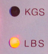 Pound and kilogram selection 